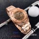 Perfect Replica Audemars Piguet Royal Oak Rose Gold Brown Skeleton Dial Watches (5)_th.jpg